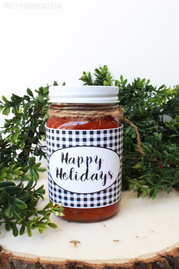 christmas jar labels free printable pretty providence