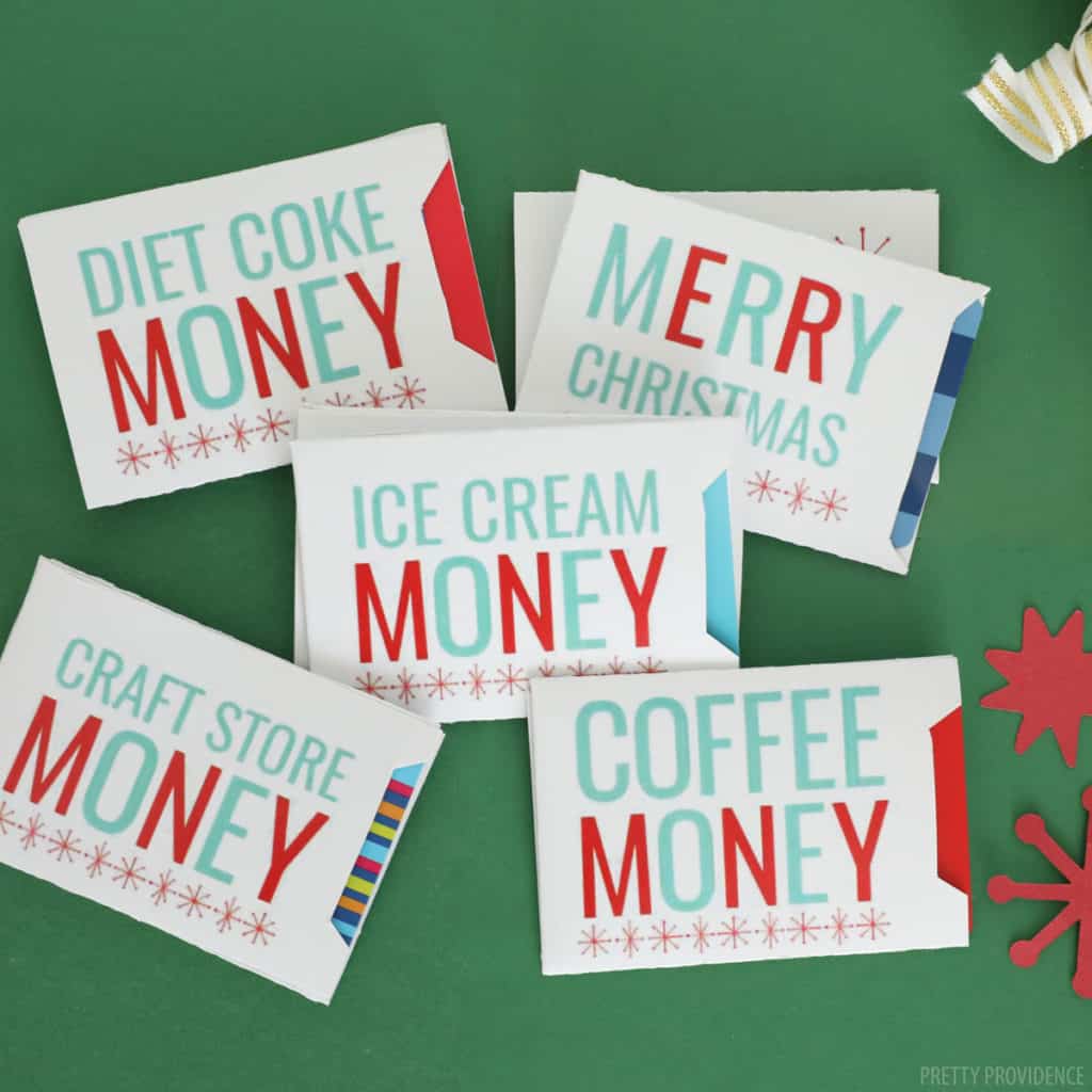 Christmas Gift Card Holders - Free Printable