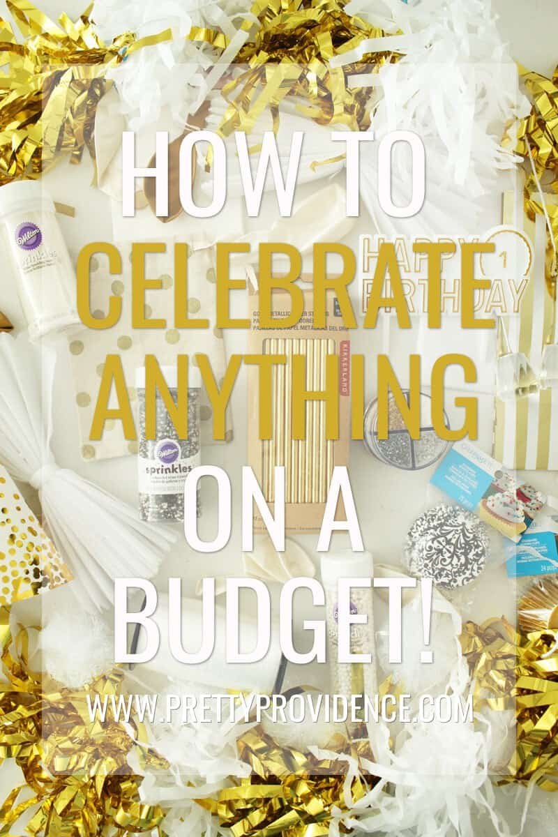 Really awesome tips on how to celebrate special events, big or small, on a budget! Great tips in here I never thought of before! 