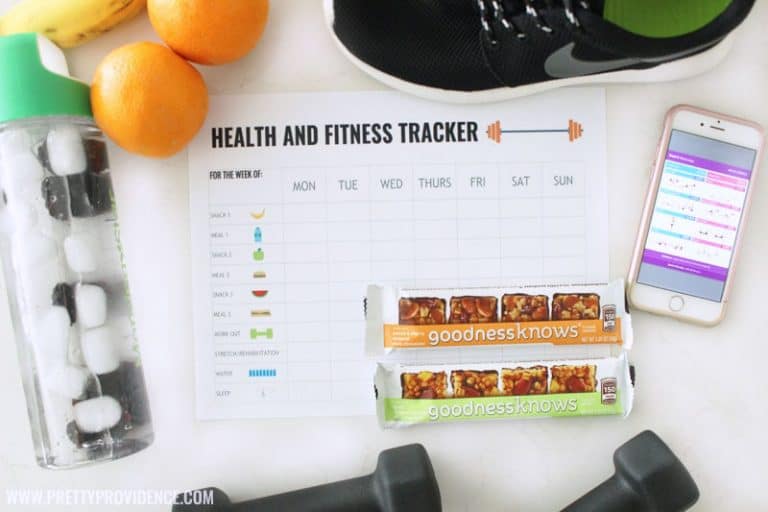 Free Printable Health and Fitness Tracker Pretty Providence