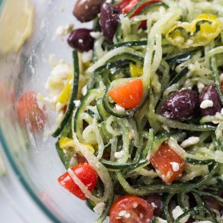 Spiralized Greek Salad