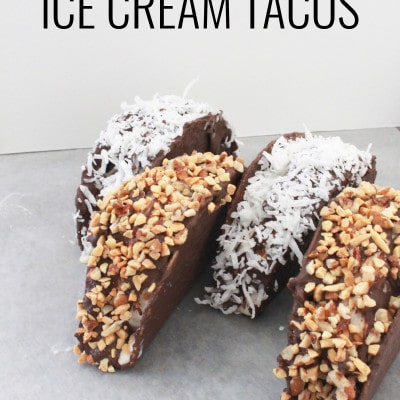 These ice cream tacos are INCREDIBLE and surprisingly easy too!