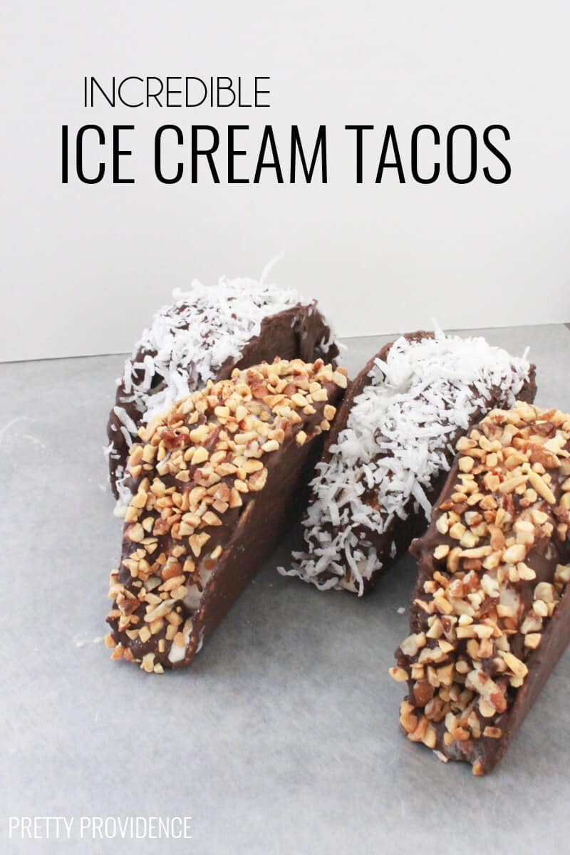 These ice cream tacos are INCREDIBLE and surprisingly easy too!