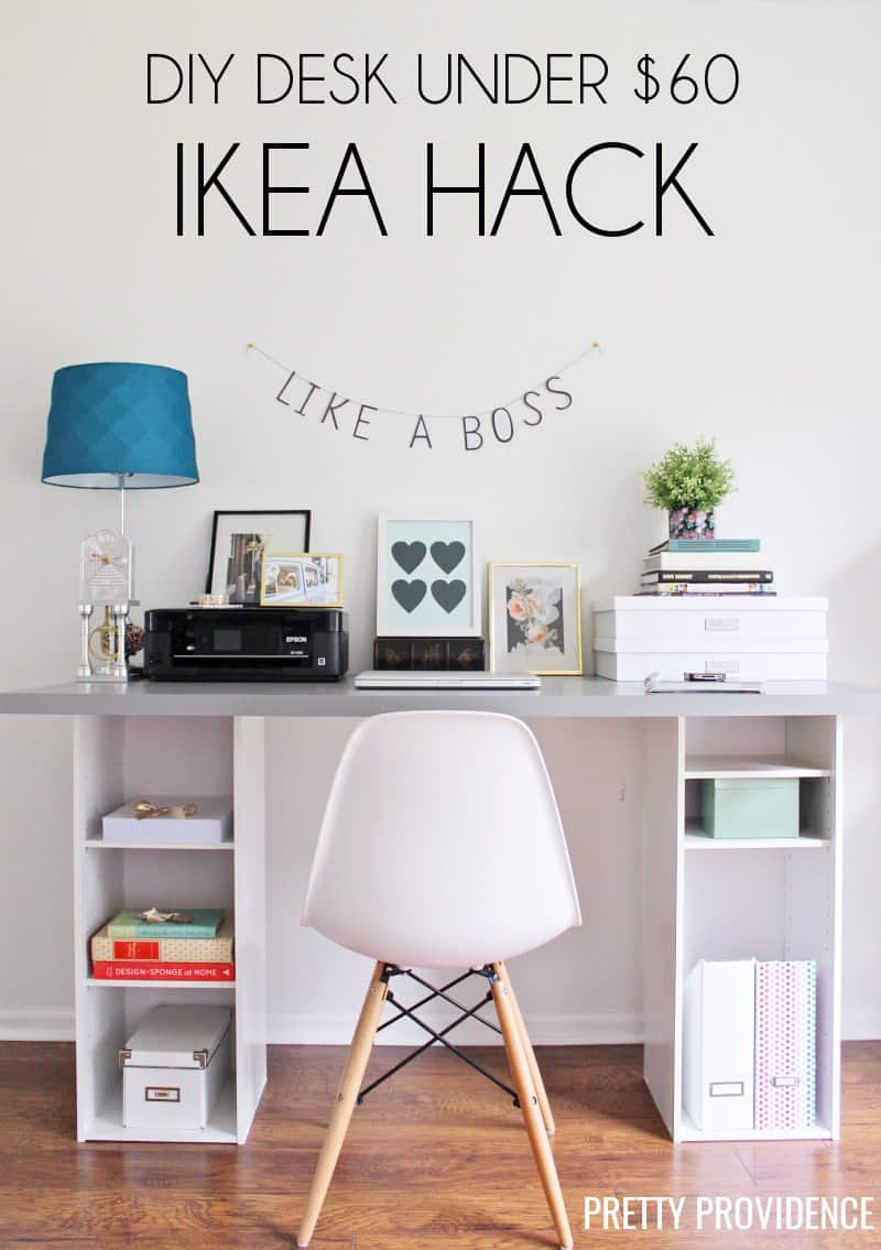 Ikea Hack DIY Desk under $60!!!
