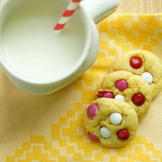 Easy Valentine's Day M&M Cookies