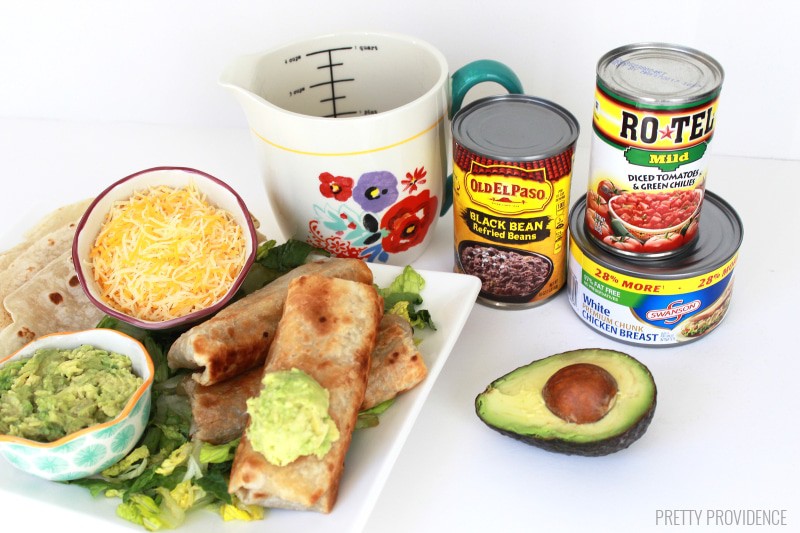 One of our new family FAVES! Quick and easy 20-minute Chimichangas to make on a busy weeknight!