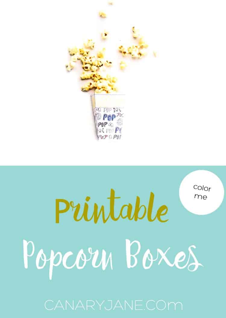 popcorn boxes printable