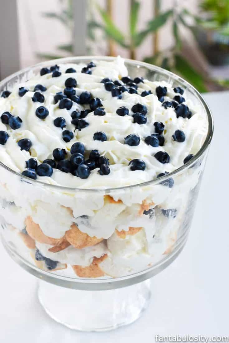 3 Ingredient Blueberry Trifle - Pretty Providence