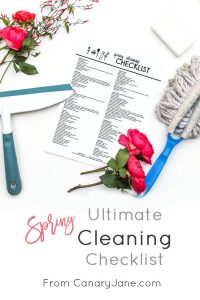 This spring cleaning checklist is SO helpful, it has everything on it! 