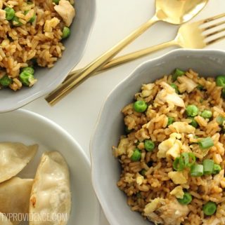 Wow! I can't believe how easy this homemade chicken fried rice is to make! So delicious too! Definitely adding this one into our rotation!