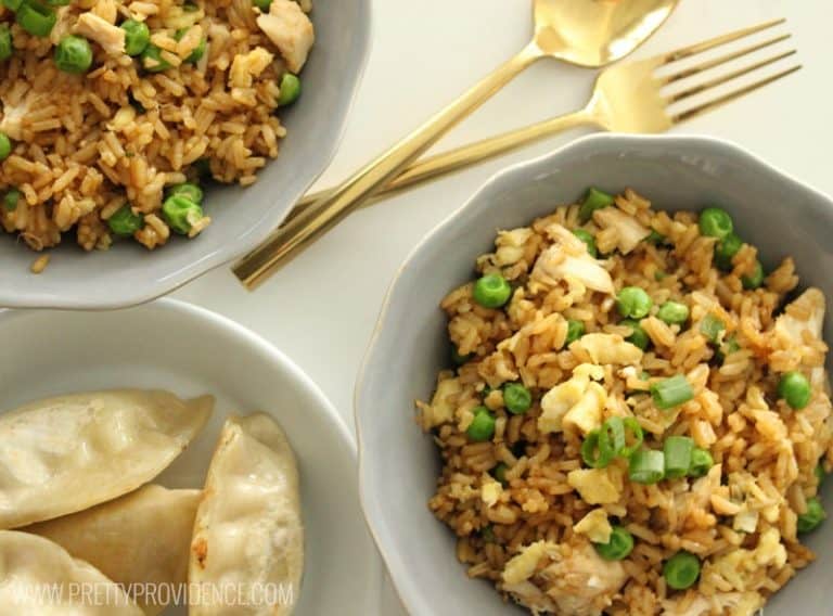 Wow! I can't believe how easy this homemade chicken fried rice is to make! So delicious too! Definitely adding this one into our rotation!