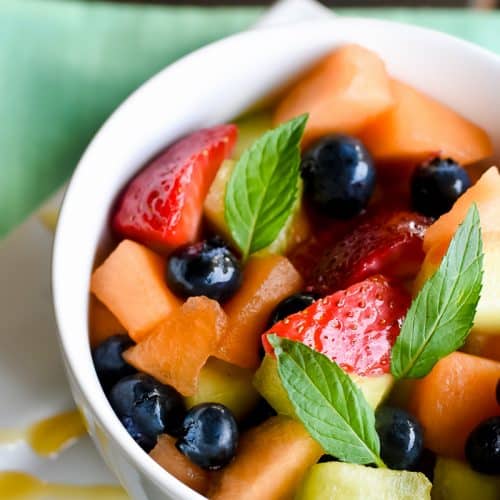 Honey and Mint Fruit Salad Pretty Providence