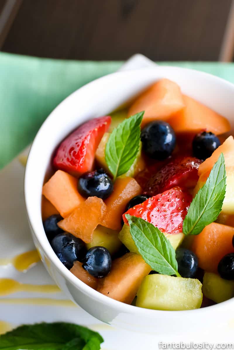 Honey and Mint Fruit Salad