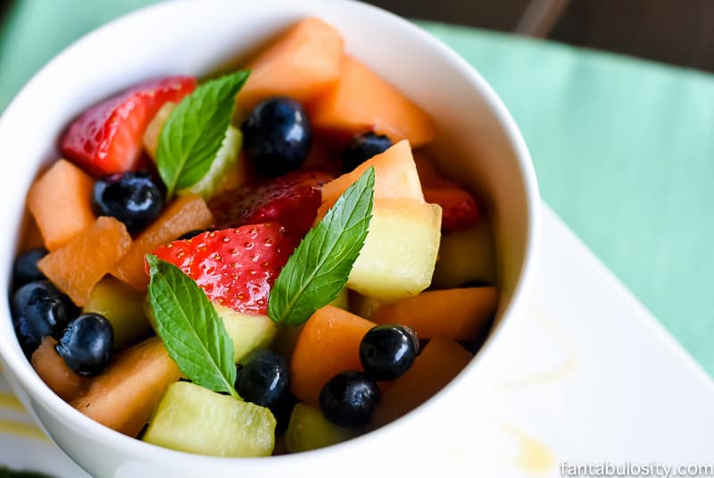 Honey and Mint Fruit Salad