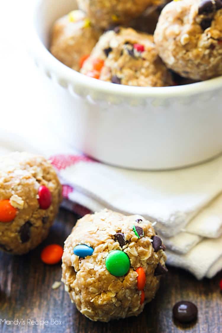 No-Bake Monster Cookie Bites