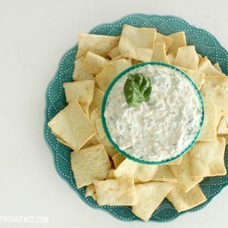 The BEST and easiest spinach dip ever! Literally takes five minutes to throw together and is always a major crowd pleaser!