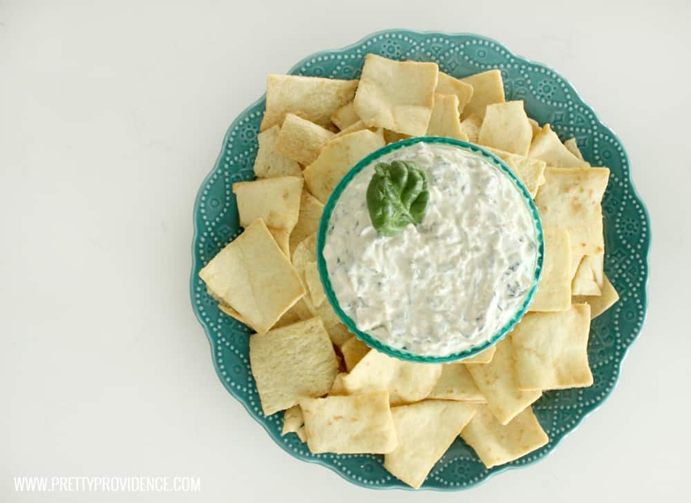 The BEST and easiest spinach dip ever! Literally takes five minutes to throw together and is always a major crowd pleaser! 