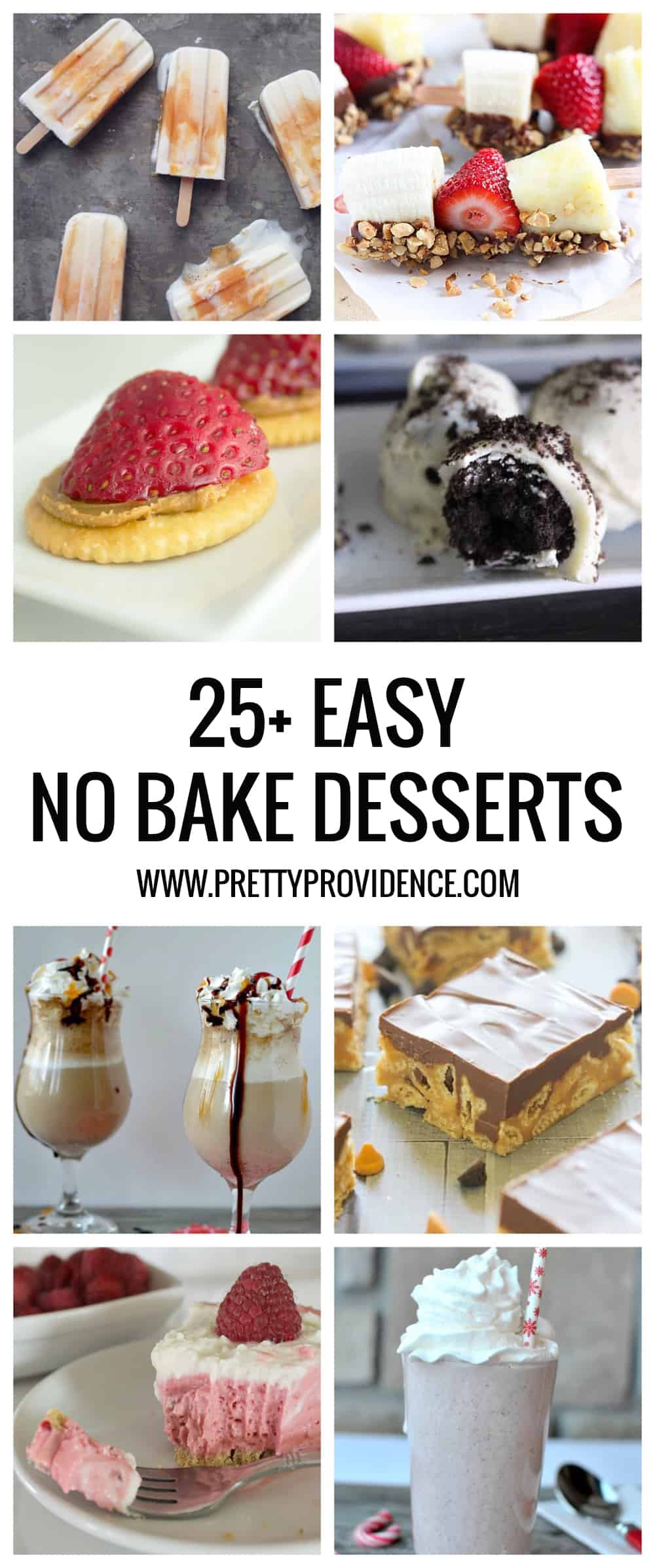 Okay these 25+ easy no bake dessert recipes are ALL winners! Quick, easy, no hot ovens required (!!!) and freakin' delicious! 