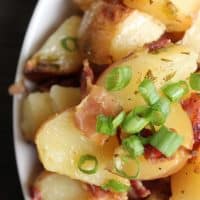 These easy crock pot ranch potatoes are the perfect compliment to any meal! SO easy to throw together and so dang good!