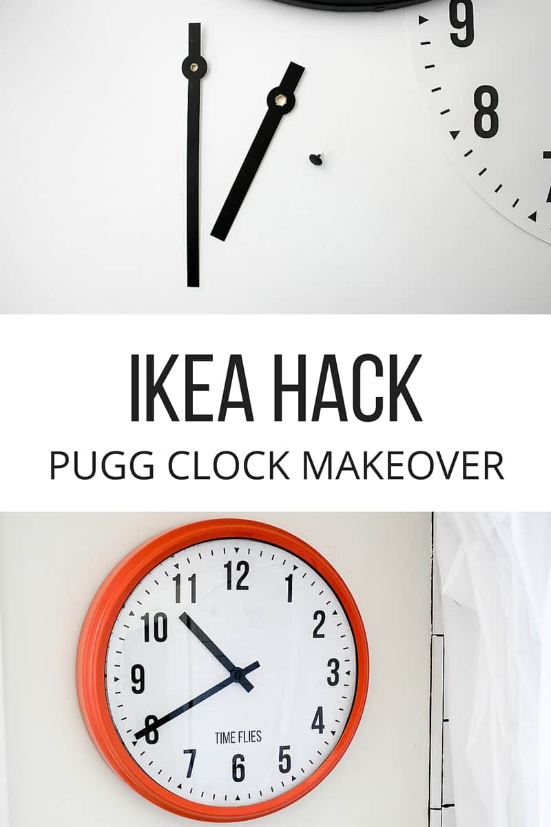 Check out this great IKEA clock makeover. It looks super easy and I love the custom text at the bottom. So fun. Time really flies by! 