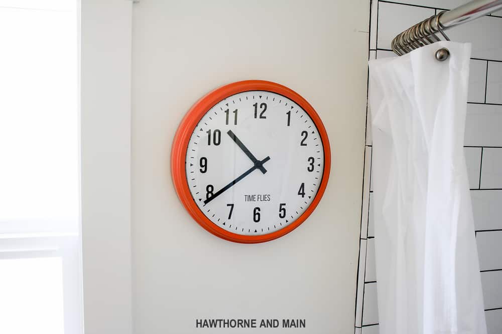 Ikea hack clock makeover with new free printable face 7