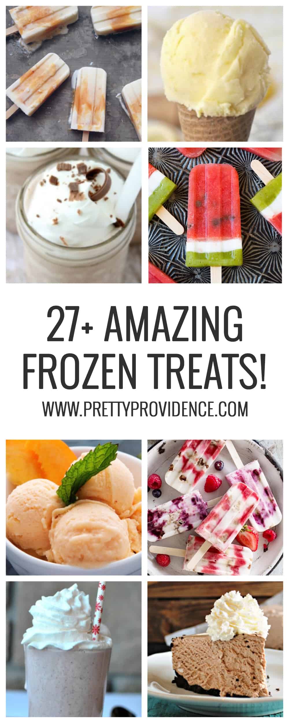 27+ AMAZING FROZEN TREATS to help you beat the heat this summer! They are all super easy, too! 