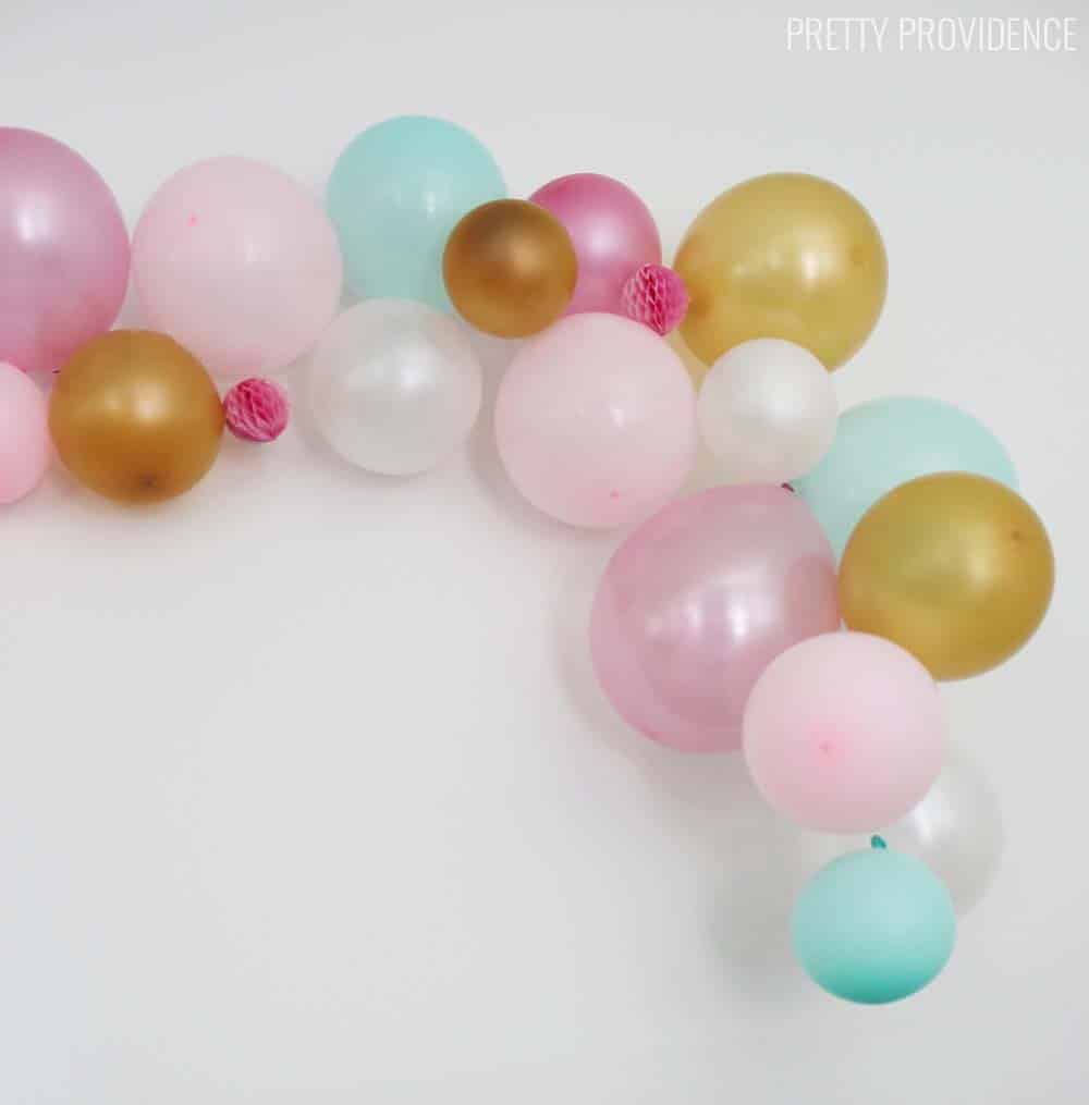 sweet16 ballon garlands diy