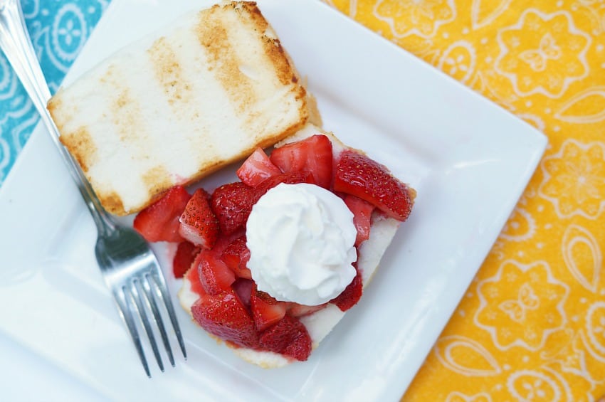 Grilled Strawberry Shortcakes