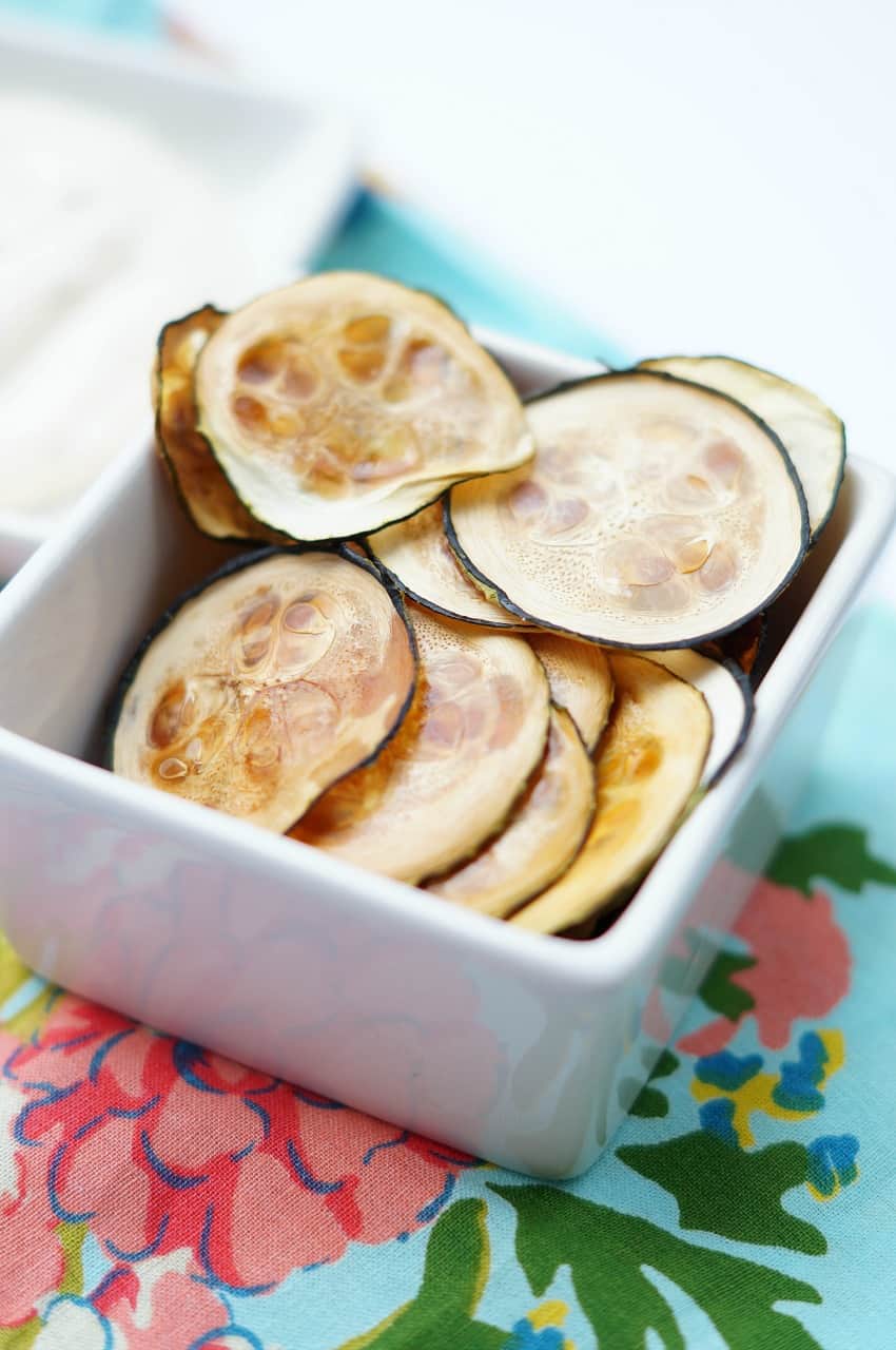 Okay these zucchini chips are so DELICIOUS! Such a great healthy way to curb that craving!