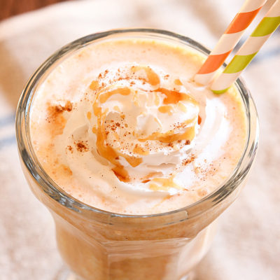 Pumpkin Caramel Milkshakes