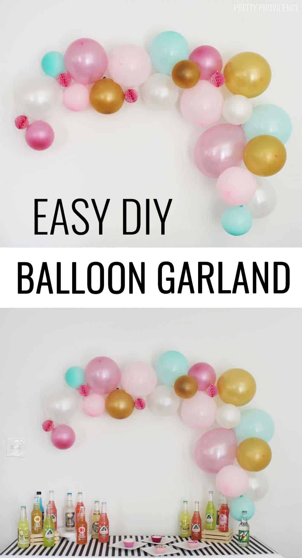 EASY party decor! DIY Balloon Garlands are amazing and cheap/easy to make!!! 