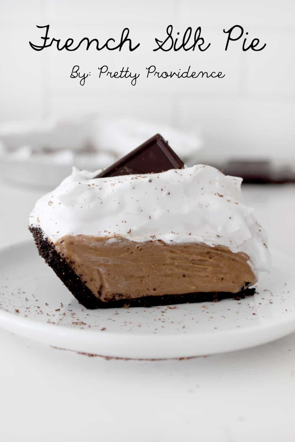 Chocoholics unite! This french silk pie is out of this world delicious! We've never had a Thanksgiving without this staple and best part is, it's so easy to make! 