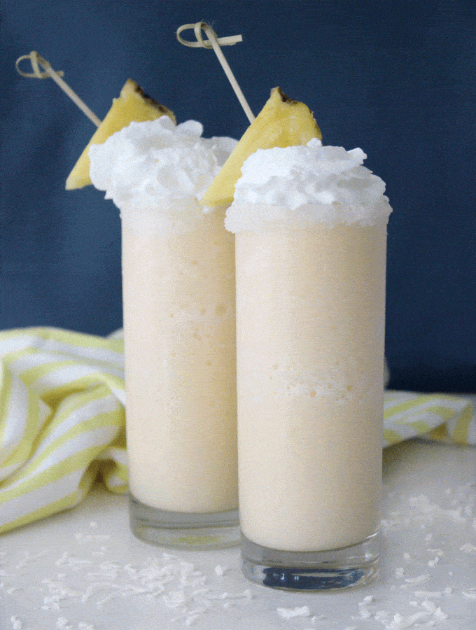 Skinny Piña Colada Slush