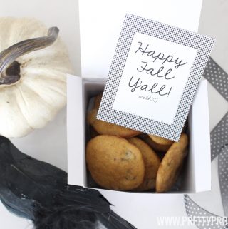 How adorable is this easy fall gift idea?! Love the free printable, too! So classy!