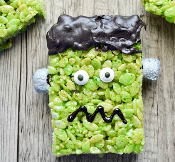 frankenstein-rice-krispie-treats