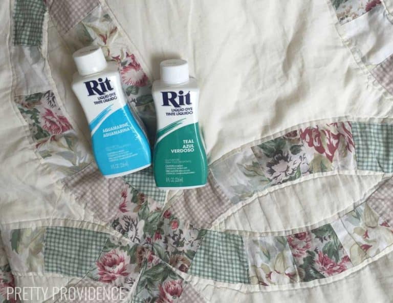 How to Dye a Quilt with Rit Dye Pretty Providence