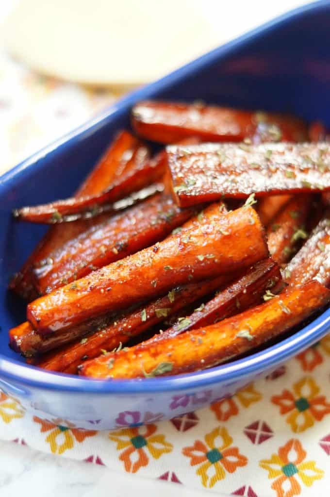 Roasted Balsamic Glazed Carrots