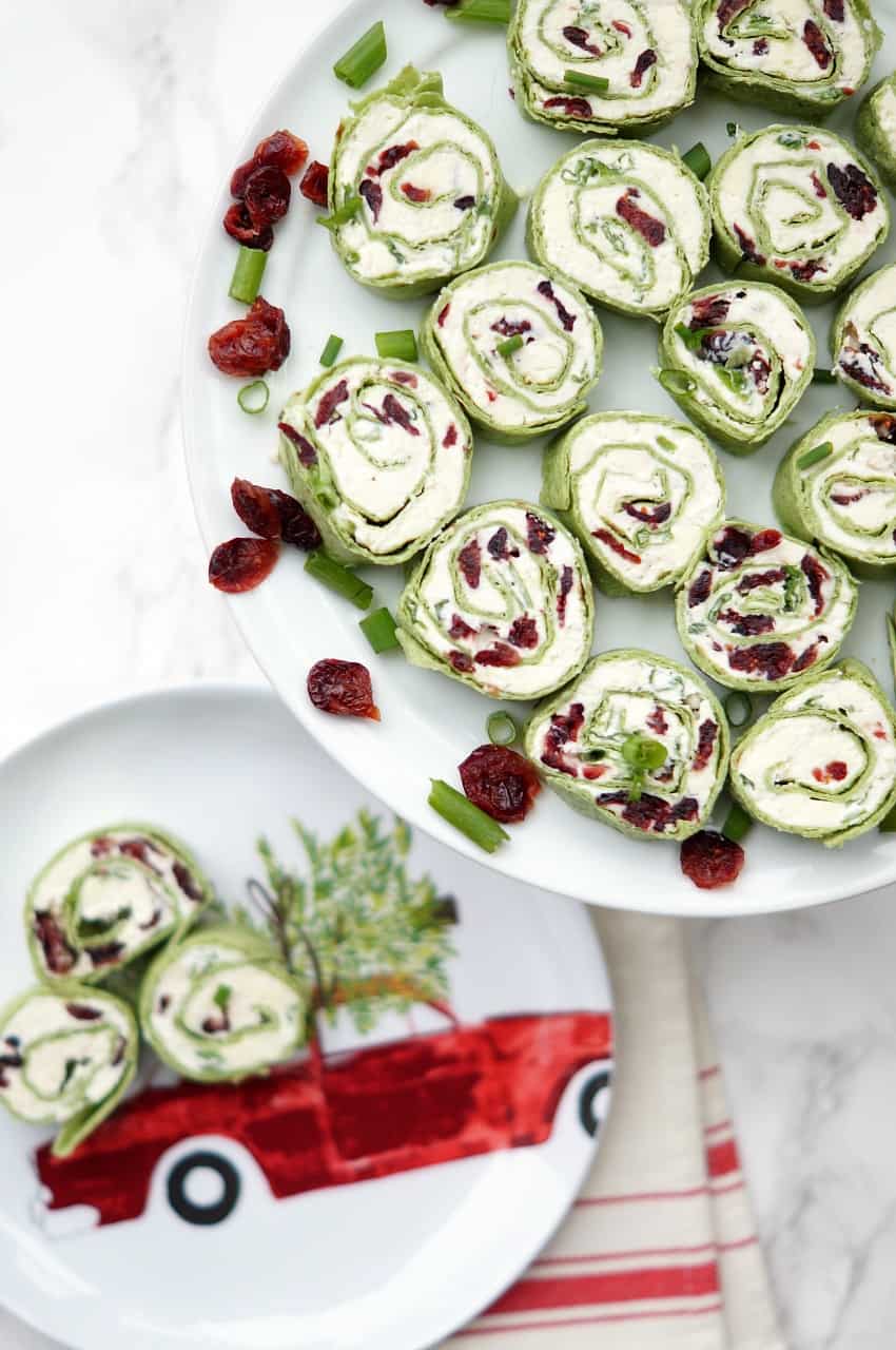 Cranberry and Feta Pinwheels