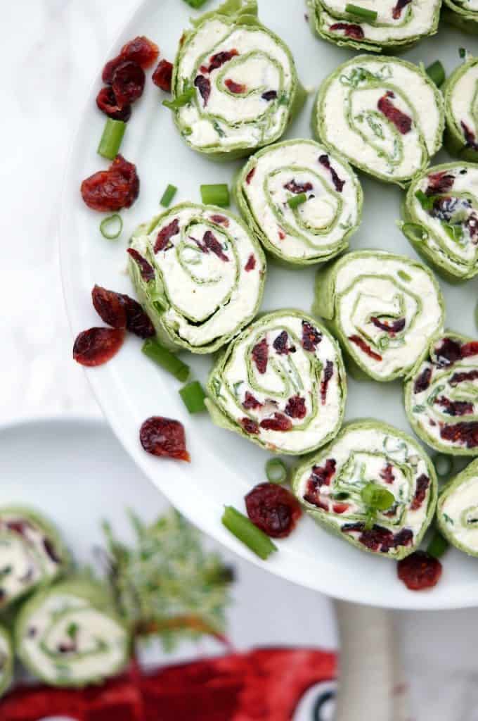 Cranberry Feta Pinwheels