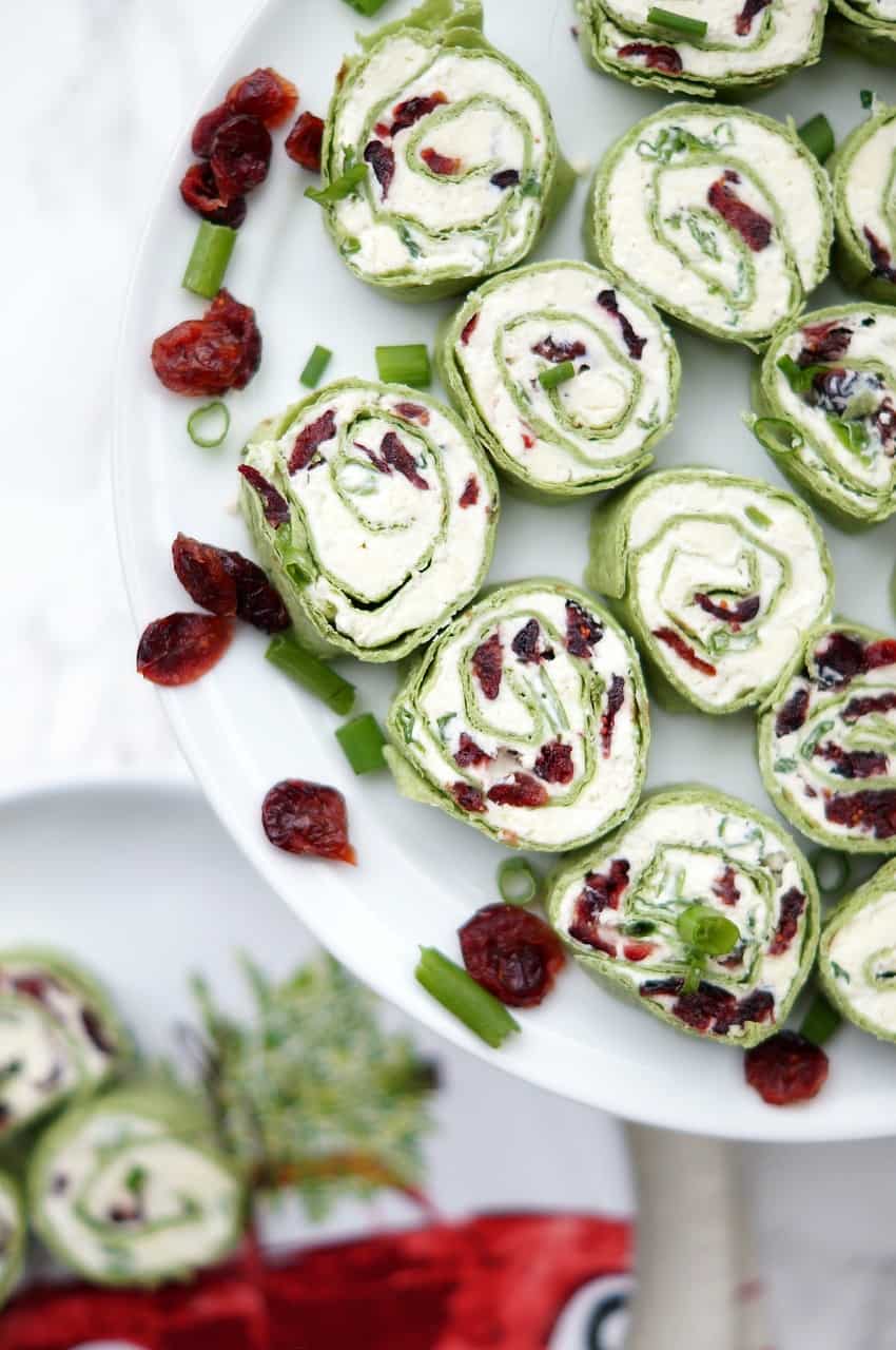 Cranberry and Feta Pinwheels