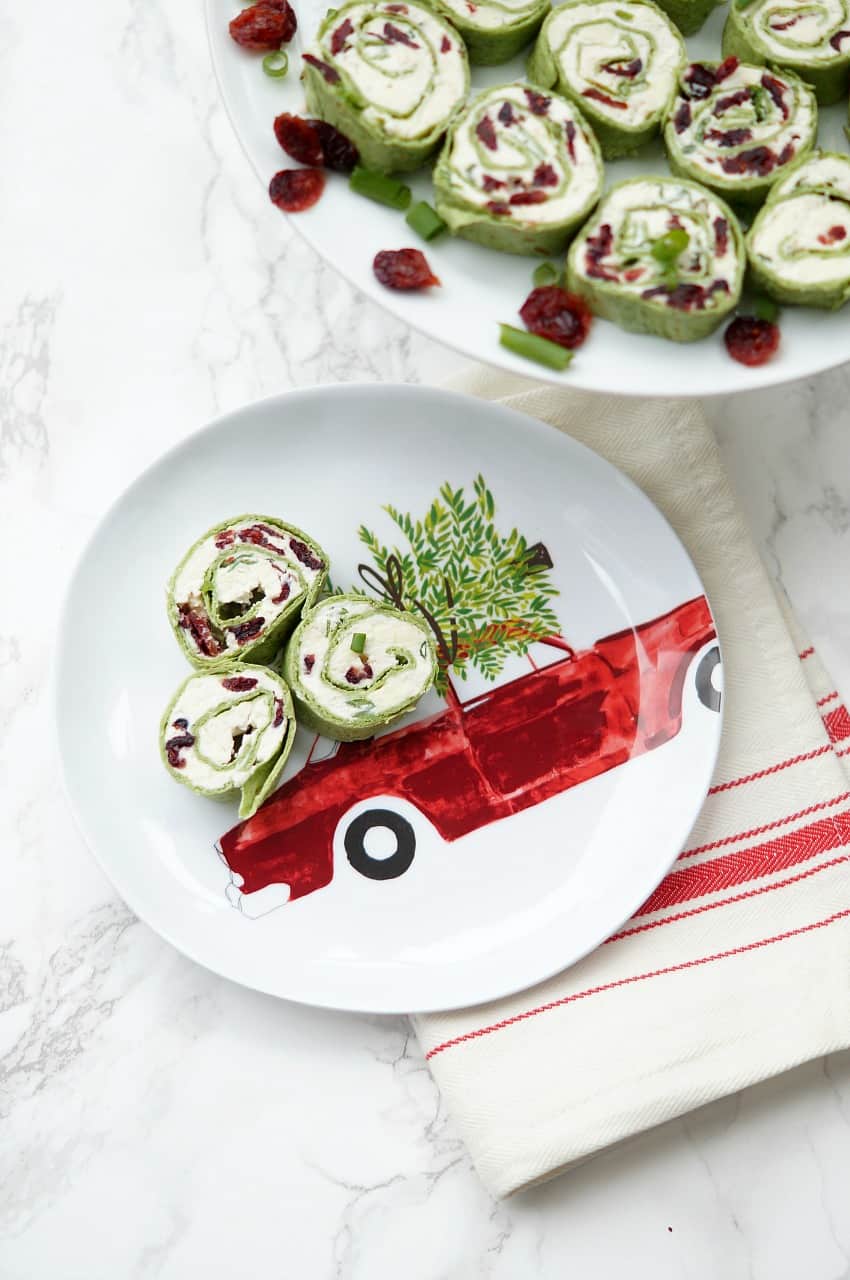 Cranberry and Feta Pinwheels