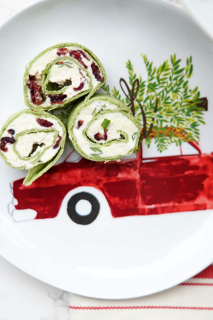 Cranberry Feta Pinwheels with Jalapeño Recipe