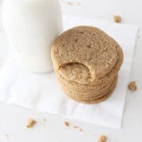 These soft and chewy ginger snap cookies are AMAZING!!! Seriously, I've never even liked ginger before and I could eat this whole batch! Plus, they make your whole house smell amazing!