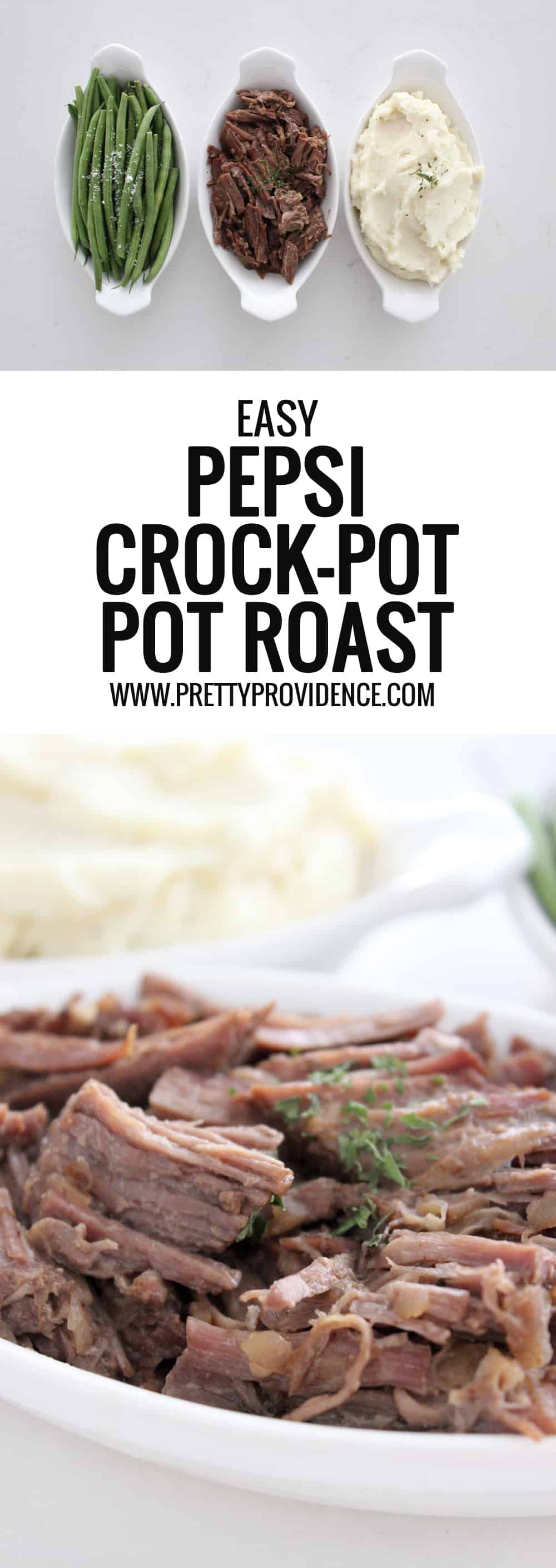 You will love this easy pepsi pot roast! Nothing better than an easy and delicious crock pot meal! 