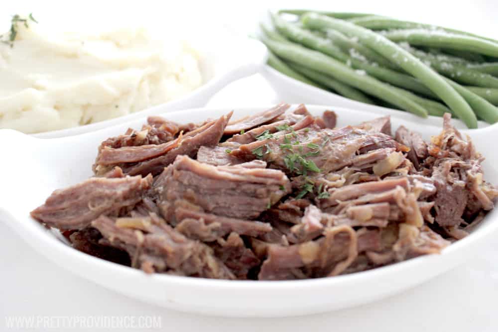You will love this easy pepsi pot roast! Nothing better than an easy and delicious crock pot meal! 