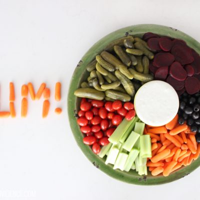 A healthy vegetable dip that is as delicious as it is easy to make!