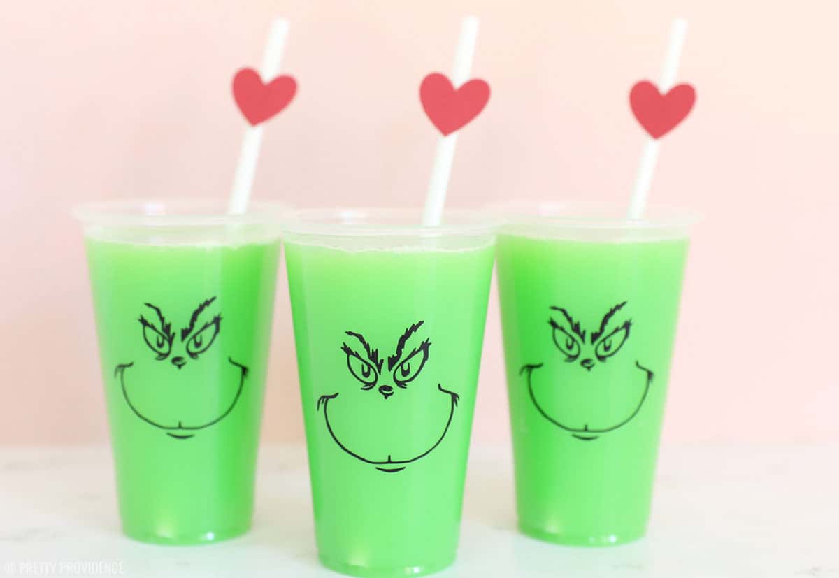 Grinch Straws 