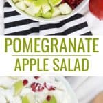 The perfect Fruit Salad for Thanksgiving or Christmas - Pomegranate Apple Salad