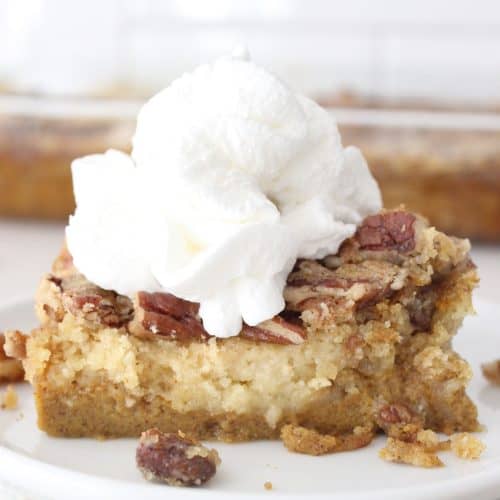 This easy pumpkin dump cake is the best and EASIEST pumpkin dessert ever.