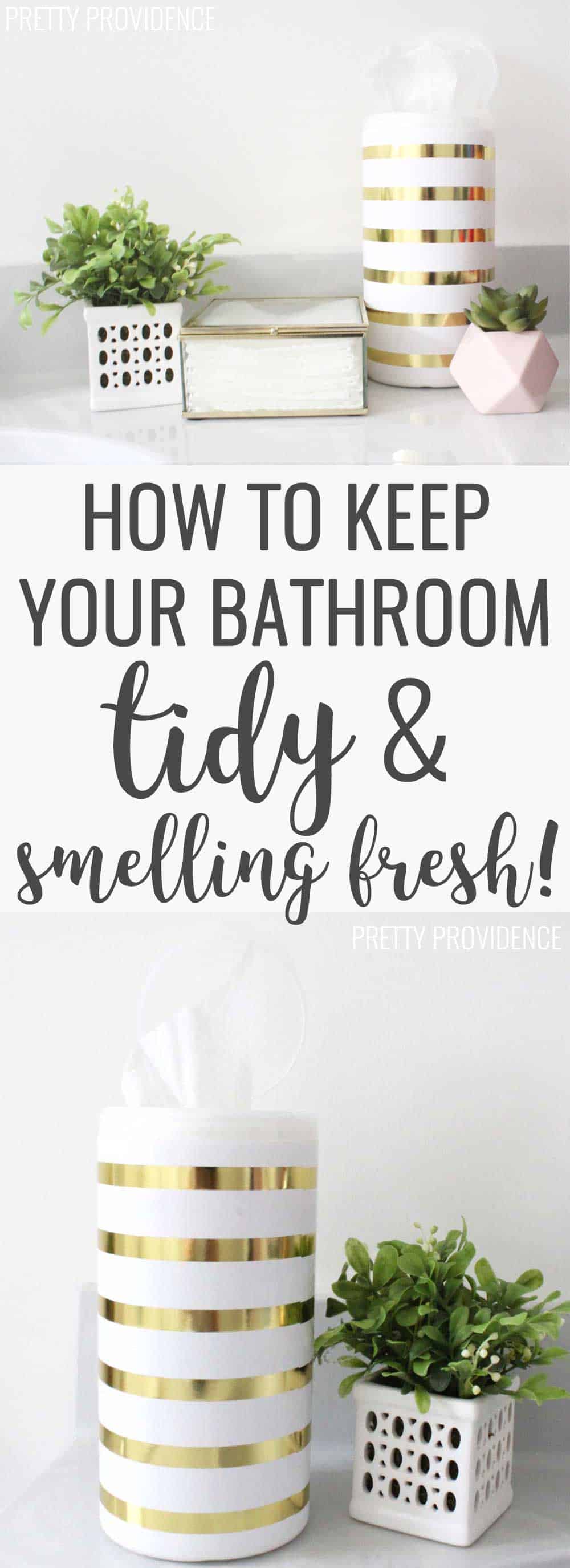 Keep your bathroom fresh & tidy, even between cleanings. No more dust, hair, or lingering pee smell hanging around! 